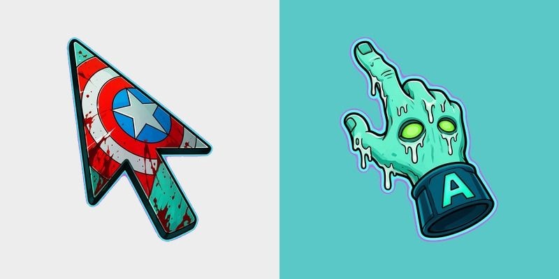 Zombie Cap Star Shield Cursor