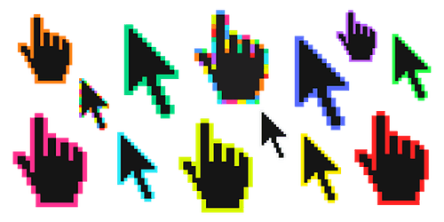 Color Pixels cursor collection