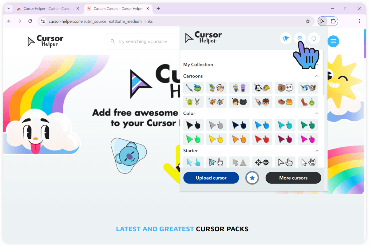 1.Opening the manage page