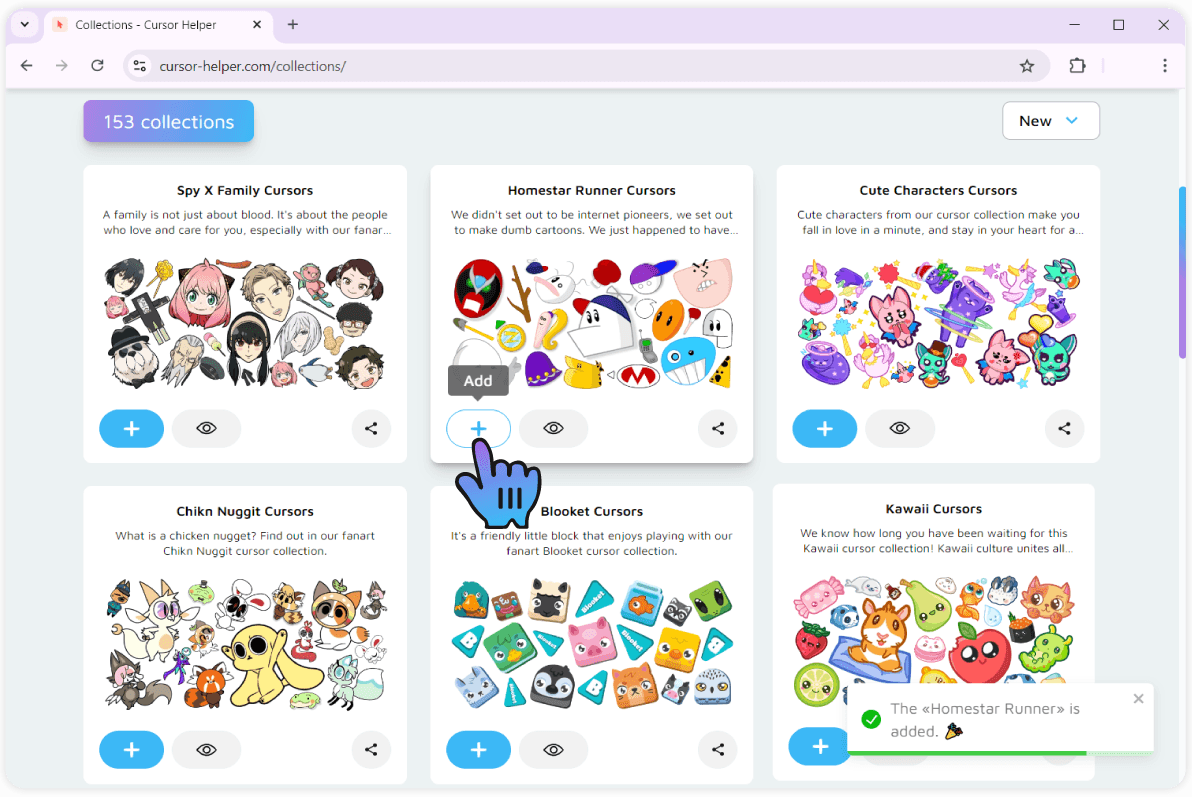 2.Adding collections to Cursor Helper
