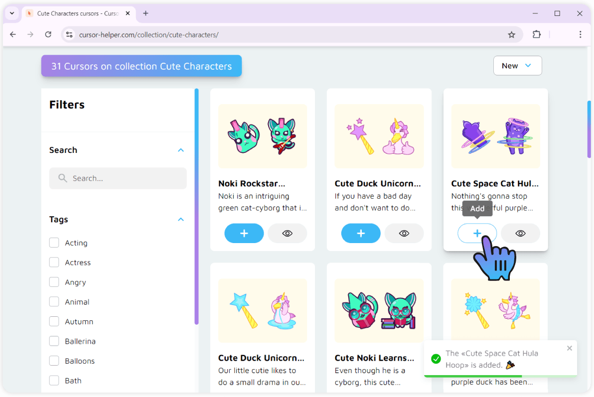 3.Adding packs to Cursor Helper