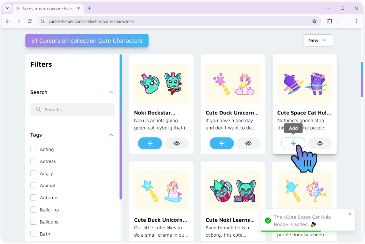 3.Adding packs to Cursor Helper