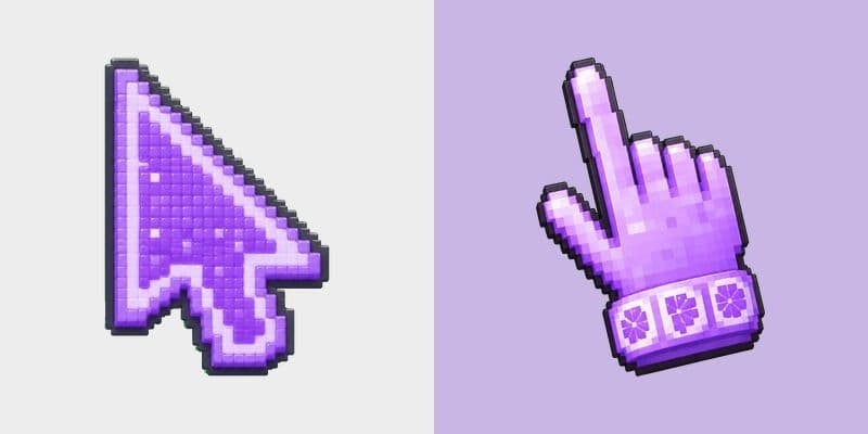 3D Lavender Pixel