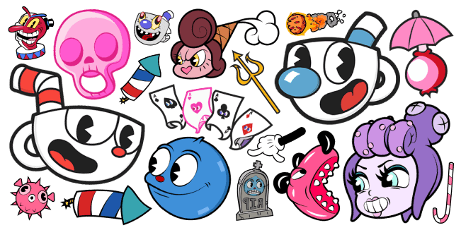 Cuphead cursor collection