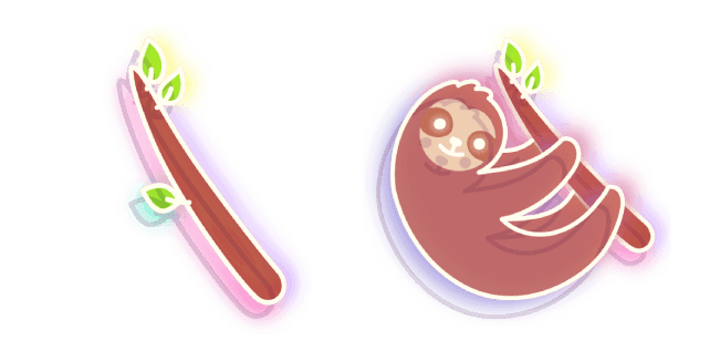 Neon Sloth and Branch