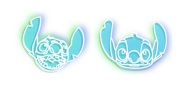 Cute Cursor Pack: Neon Galactic Adventure