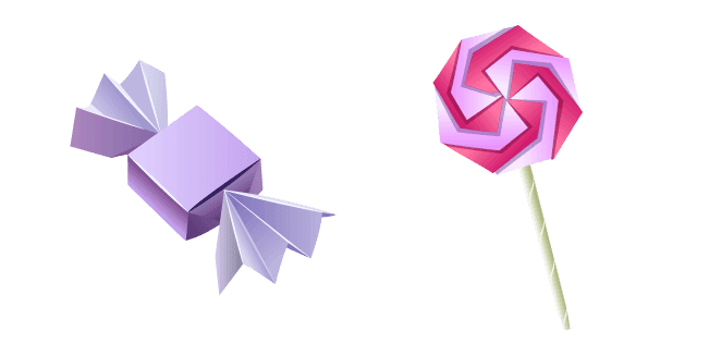 Origami Candy and Lollipop