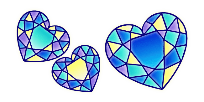 Stained Glass Hearts