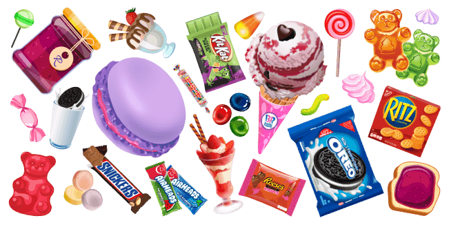 Sweets and Candy cursor collection