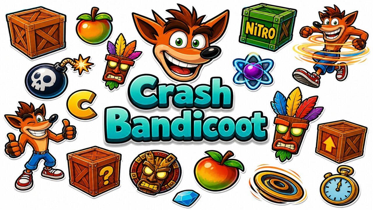 Фон колекції Crash Bandicoot Mix Packs