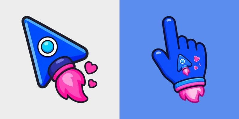 Cute Blue Rocket