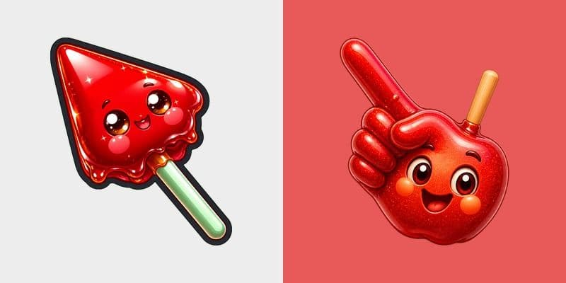 Cute Candy Apple Cursor Pack