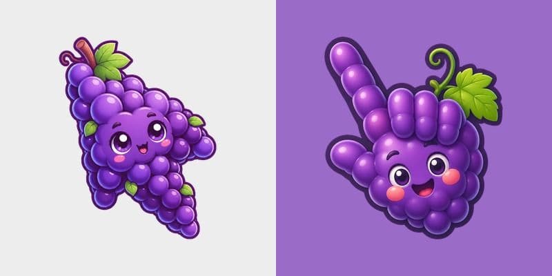 Cute Grape Cursor Pack