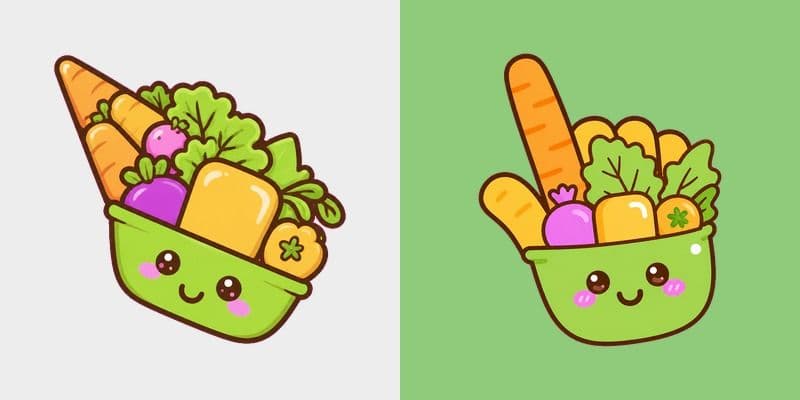 Cute Veggie Bowl