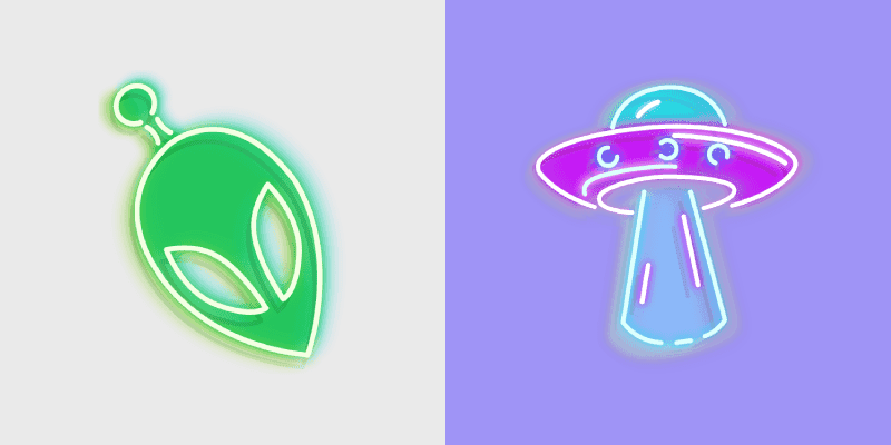 Galactic Cursor Pack - Neon Alien & UFO Collection