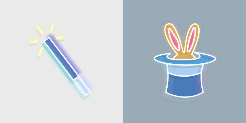 Cute Neon Mouse Cursor Pack