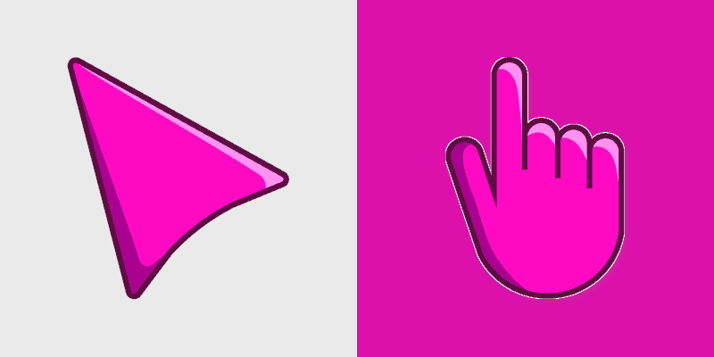 Custom Cute Fuchsia Cursor Pack