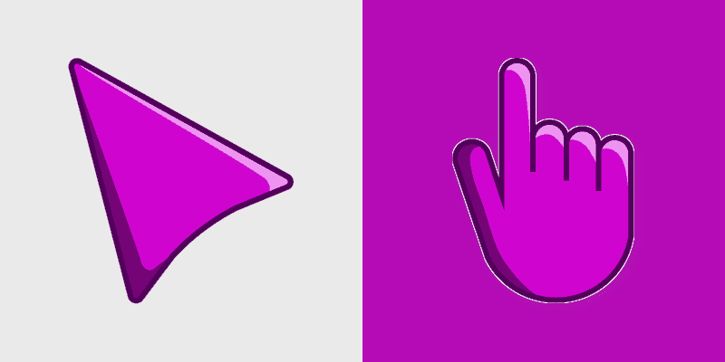 Cute Cursor Pack in Purple