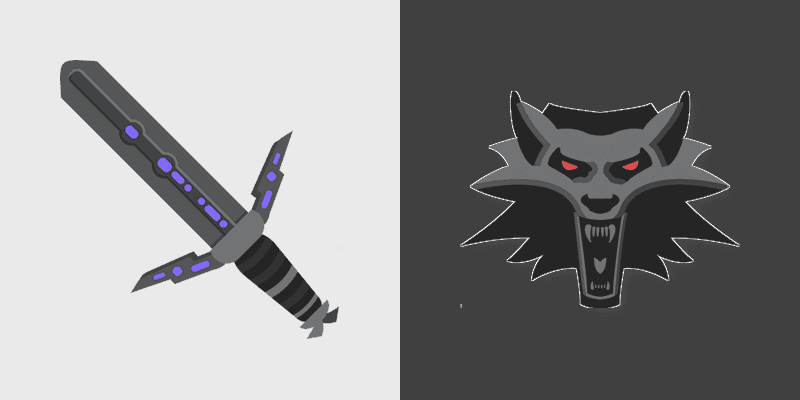 Cursor Magic Geralt Silver Sword Pack