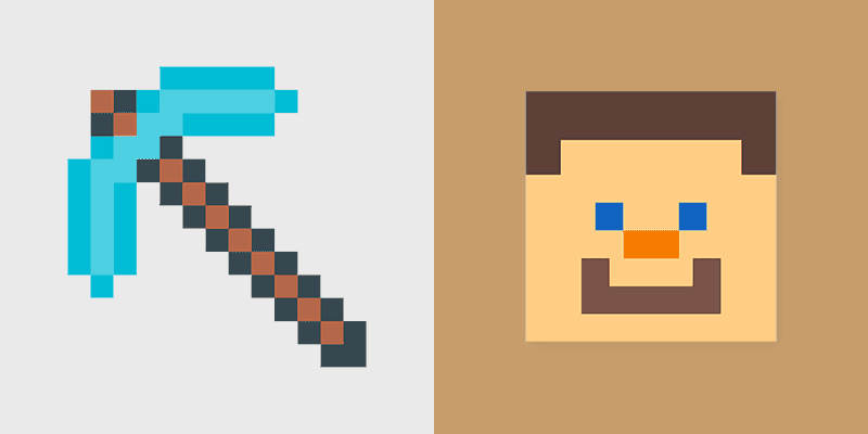 Custom Cursor Minecraft Diamond Pickaxe