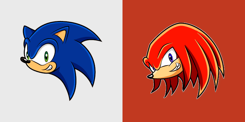 Cute Cursor: Sonic and Knuckles Pack