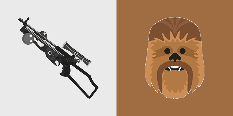 Chewbacca and Bowcaster