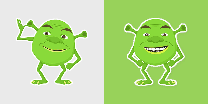 Shrek Wazowski Cute Cursor Pack