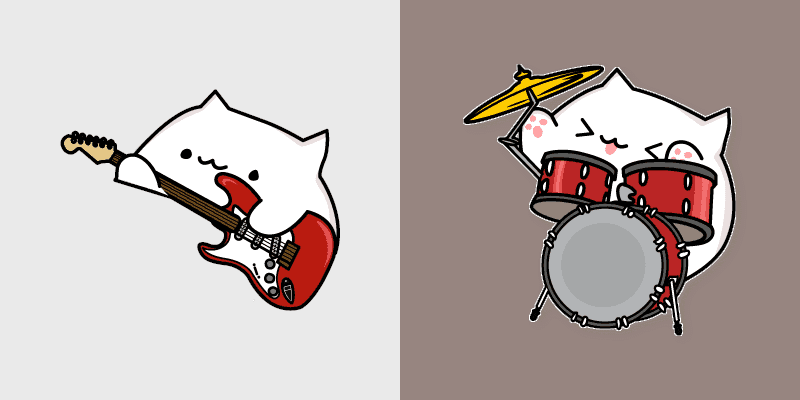 Cute Cursor Pack - Rock Bongo Cat