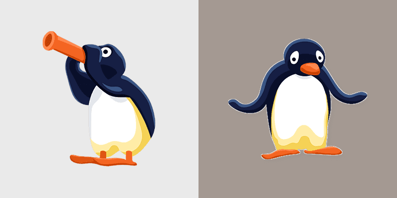 Terrified Pingu
