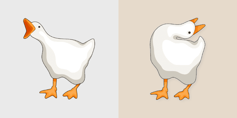 Cute Goose Cursor Pack