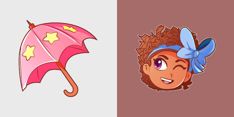 Custom Cursor Pack - Bow Kid from A Hat in Time