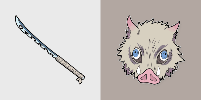 Custom Cursor for Demon Slayer Inosuke