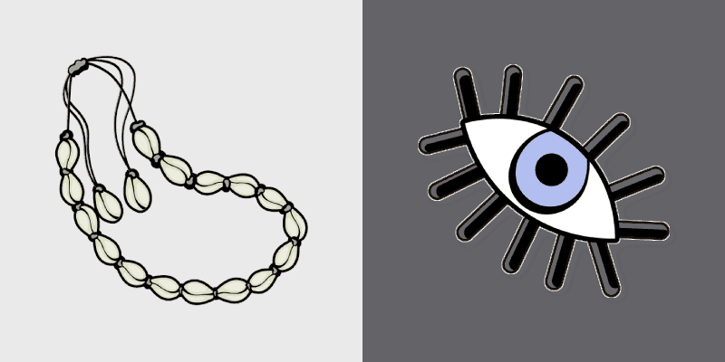 VSCO Girl Custom Cursor Pack - Choker and Magic Eye