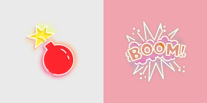 Explosive Neon Cursor Pack