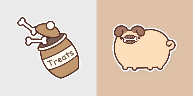 Pusheen Bone Treats