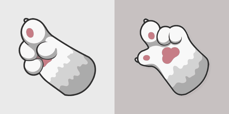 White Cat Paws