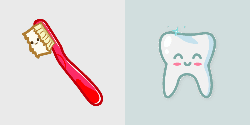 Toothbrush and Tooth