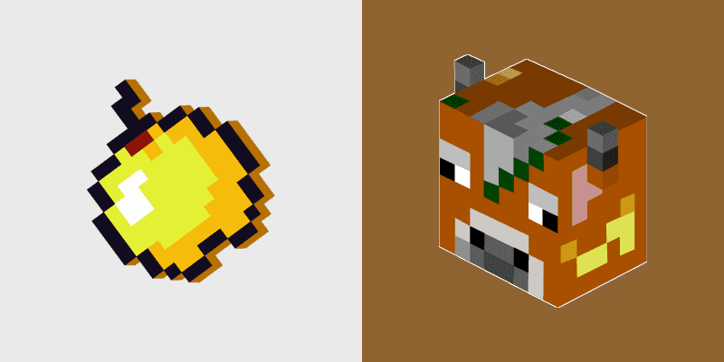 Golden Apple Cursor Pack for Minecraft