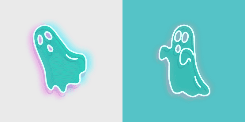 Ghostly Neon Cursor Pack