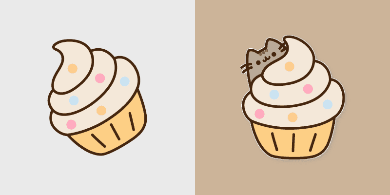 Cute Cursor Pack - Pusheen and Cupcake