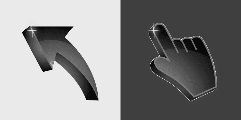 Glamorous Jet Black Cursor Pack