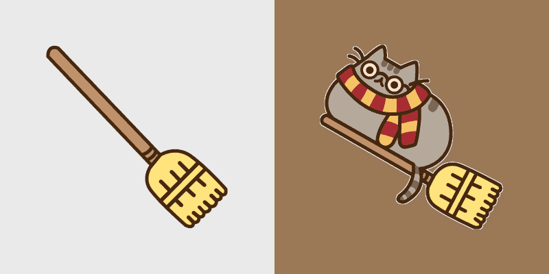 Potter Pusheen Broom