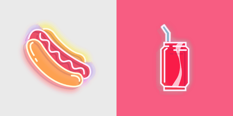 Delicious Neon Cursor Pack