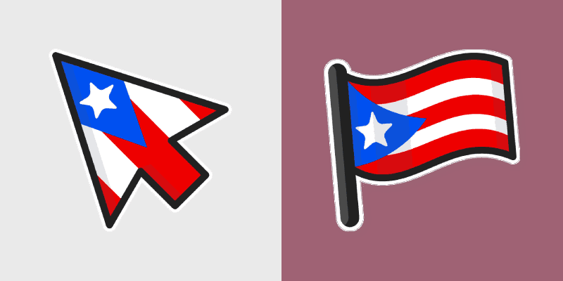 Custom Cute Cursor Pack - Puerto Rico