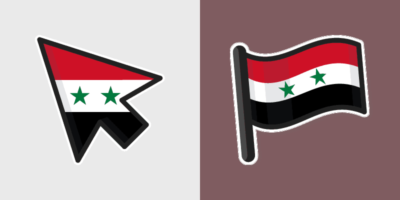 Custom Cursor Syria Flag Pack