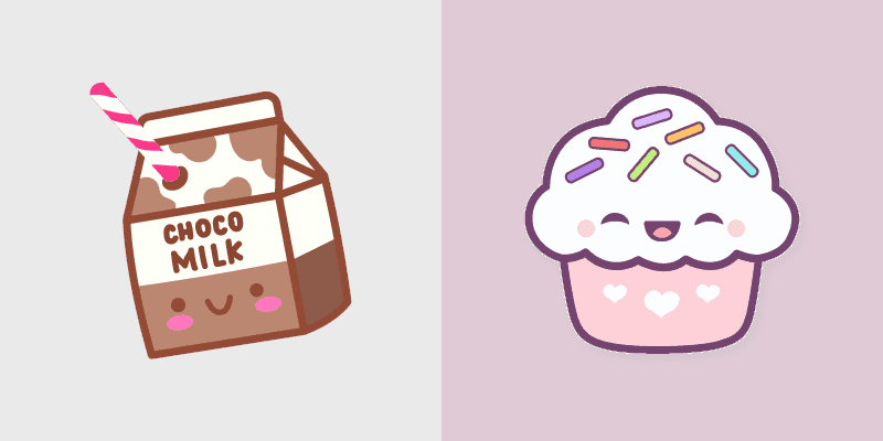 Chocolate Milk and Cupcake