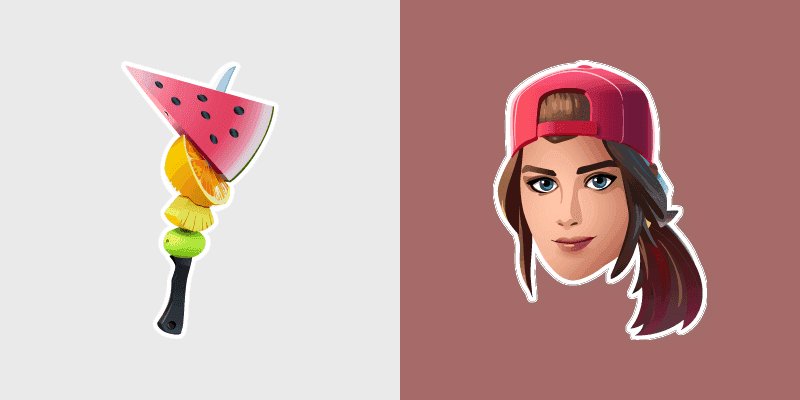 Fortnite Cute Cursor - Loserfruit Skin with Fruit Punchers