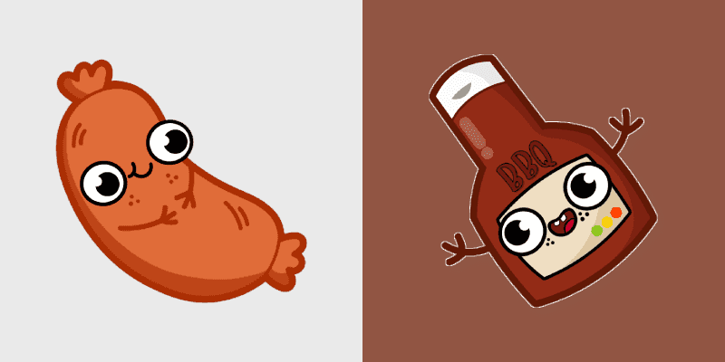 Cute Cursor Pack - BBQ Sausage Theme