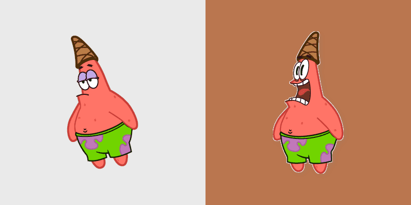 Spongebob Scared Patrick Custom