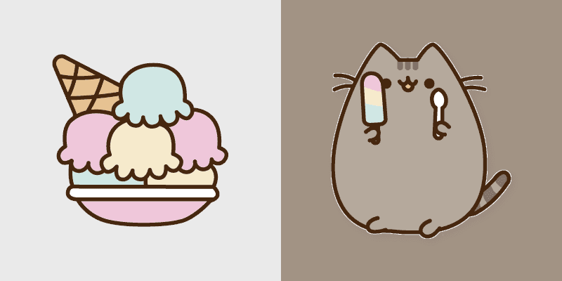 Cute Cursor Pack: Pusheen's Cool Treats